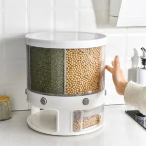 Rotating Rice Storage Container Rotating Rice Storage Container