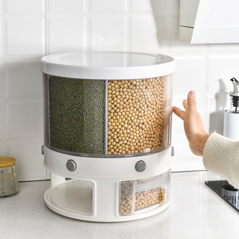 Rotating Rice Storage Container Rotating Rice Storage Container