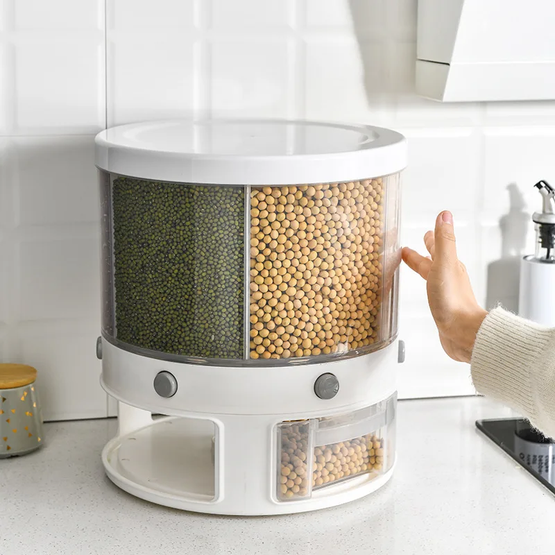 Rotating Rice Storage Container Rotating Rice Storage Container