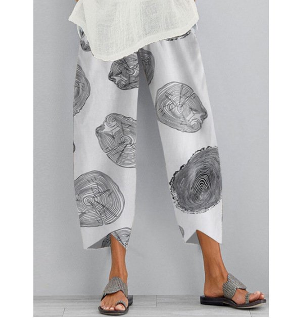 Wide Leg Pants Loose Casual Cotton Linen