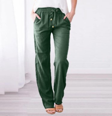 588C131D-Ab56-46F8-B6Dc-C48F5823Ddac.jpg Women'S Solid Color Loose Elastic Waist Casual Trousers