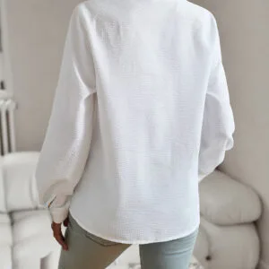 Elegant Striped Long Sleeve Blouse For Modern Everyday Style