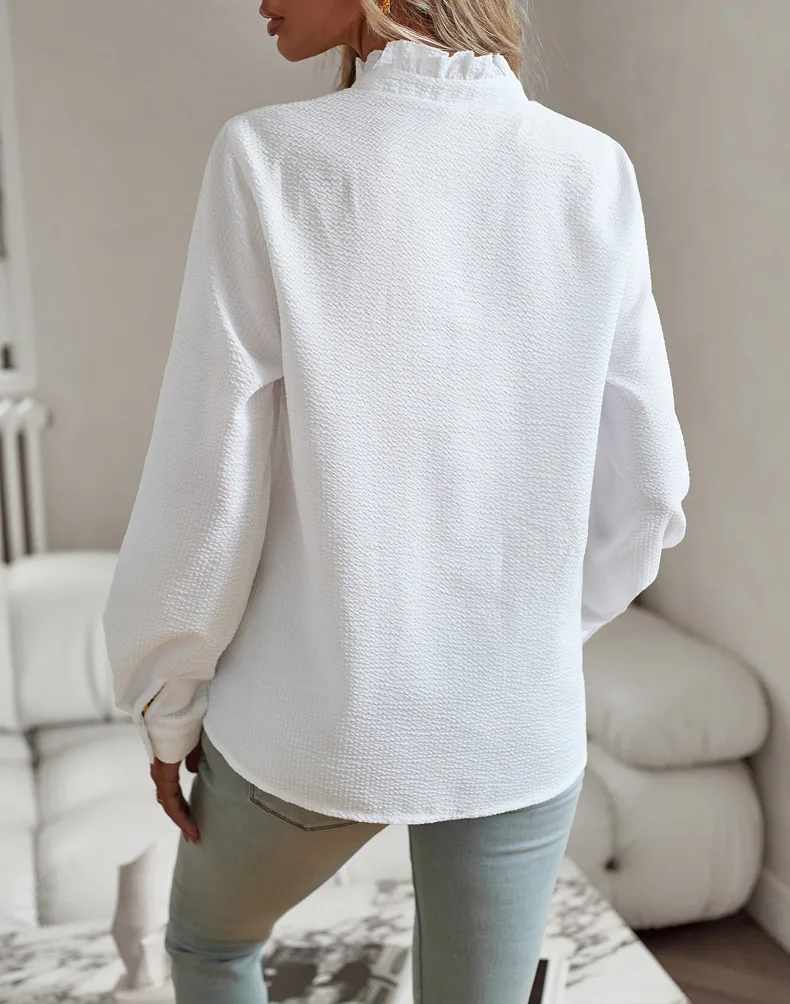 Elegant Striped Long Sleeve Blouse For Modern Everyday Style