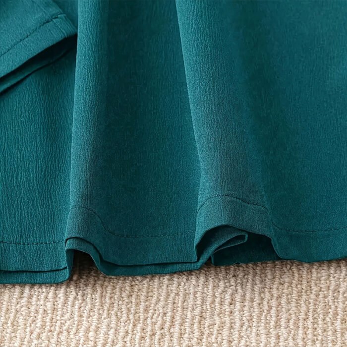 Plus Size Women's Solid Color Wide Leg Pants With Elastic Drawstring Waist - Flowy Casual For Spring&Summer - Image 9
