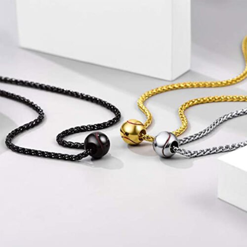 6060C17F-682E-41Ab-B92A-645A8A737D46.Jpg Baseball Necklace Football Hollow Pendant Necklace