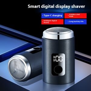 6491Eb4E-0920-45C0-8282-04Fad0992943.Jpg Mini Men'S Electric Shaver With Power Display