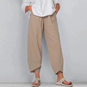 Wide Leg Pants Loose Casual Cotton Linen