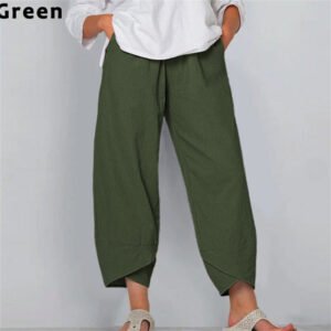 Wide Leg Pants Loose Casual Cotton Linen