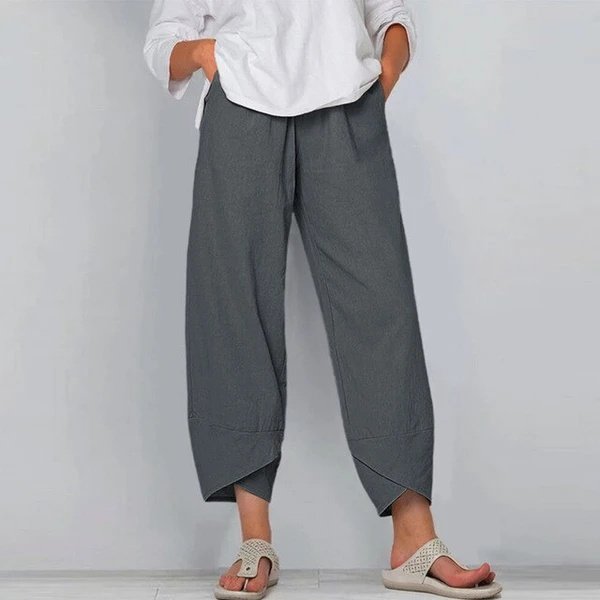 Wide Leg Pants Loose Casual Cotton Linen