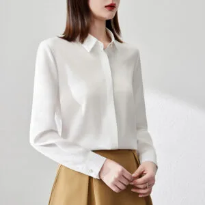 735B3601-B81E-4C02-A35D-827633E00Ec2.Jpg Women Satin Office Shirt For Modern Power Dressing