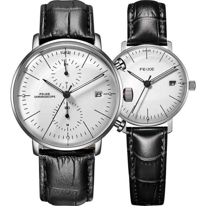Men's And Women's Fashion Simple Waterproof Belt Watch - Image 9