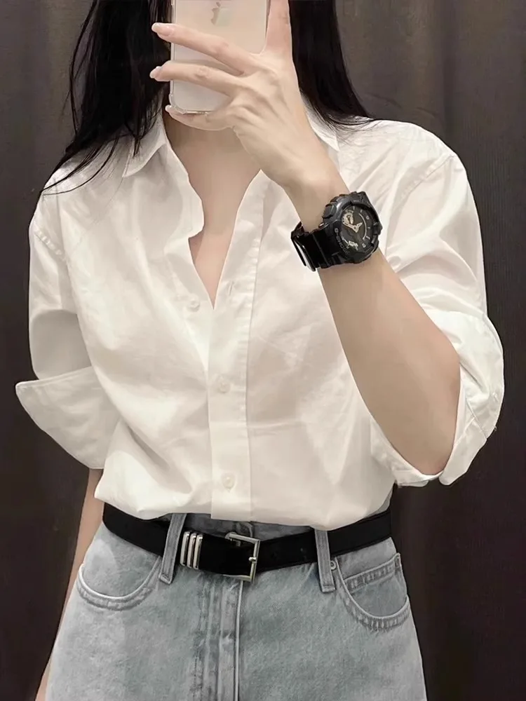 760099Ed-D470-46Db-B9C7-Ceee572B7851.Jpg White Cotton Shirt Womens Long Sleeve