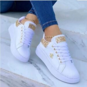7683Ef13-901F-442E-8B22-8Bdf4D15Be0B.jpg Platform Sneakers Lace-Up White Low-Top Casual Shoes