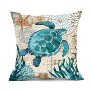 797582791320.Jpg Cushion Covers Sea Turtle Printed Throw Pillow Cases For Home Decor Sofa Chair Seat
