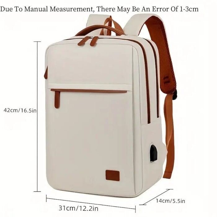 Backpack Oxford Cloth Business Computer Bag With Large Capacity, Strong And Wearable Student School Bag, Solid Color And Versatile Travel Backpack - Image 5