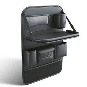 8329D1A2-C5E7-4A5F-853B-5C072485Be6C.jpeg Car Seat Storage Bag Auto Back Seat Back Organizer With Foldable Table Tray Pu Leather Tablet Holder Tissue Box Car Accessories