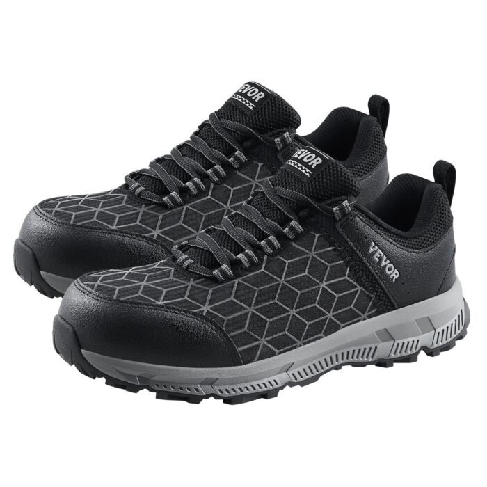 Steel Toe Shoes For Men US Size 11 Wide Athletic Work Shoe Sneakers Black - Image 4