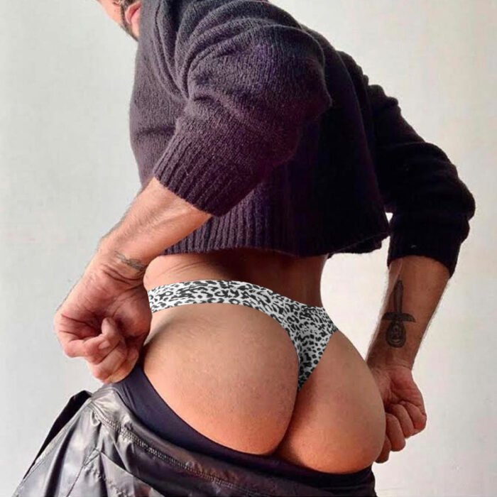 Leopard Print Briefs Couple's Same Sexy Low Waist - Image 6