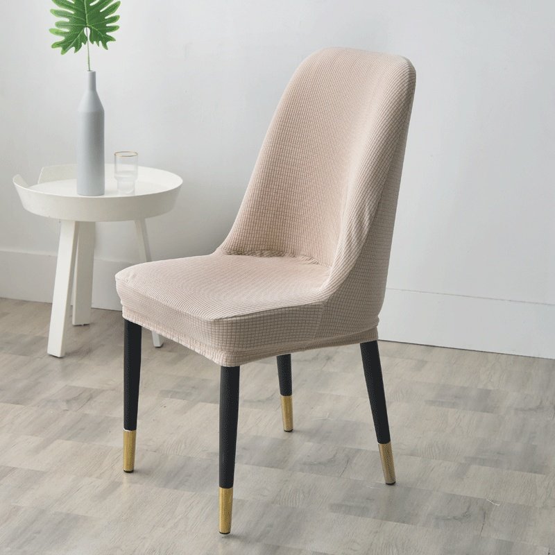 Large Curved Special-Shaped Dining Chair Cover