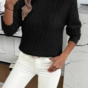 93528350-2Cc1-4E55-A408-86C6B47A463A.jpg Versatile Fashion Classic Twist Round Neck Sweater