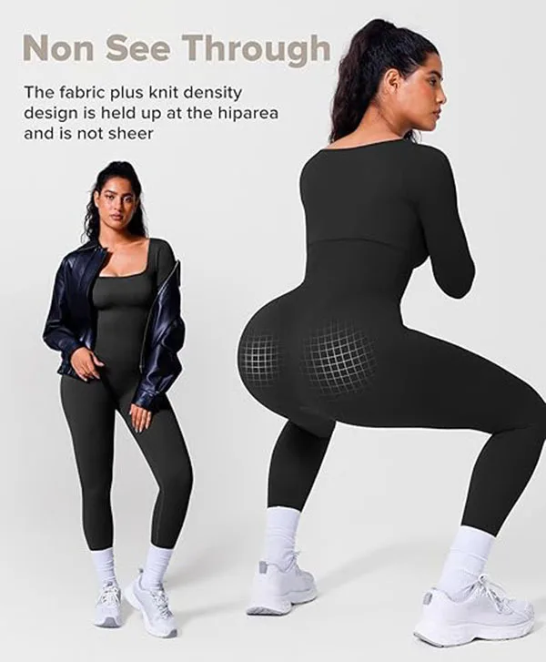 Long Sleeve Body Shaper Jumpsuit