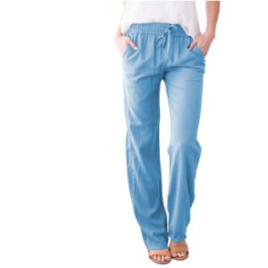 9A3Cdf5F-A716-4Fce-8Bc9-823Ac3A1B1C7.Jpg Women'S Solid Color Loose Elastic Waist Casual Trousers