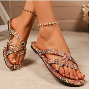 O1Cn01R7Tmgg21Jzhmzwug1_2220293596964-0-Cib.jpg Women'S Flat Printed Slippers New Summer Bohemian Ethnic Style
