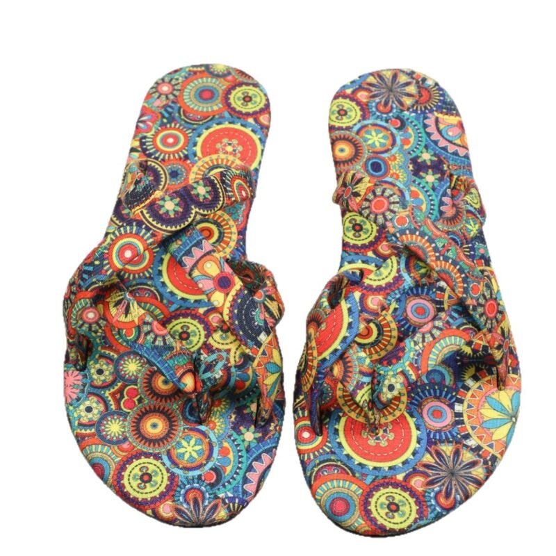 O1Cn01Scpazi21Jzhlr4Uaa_2220293596964-0-Cib.jpg Women'S Flat Printed Slippers New Summer Bohemian Ethnic Style
