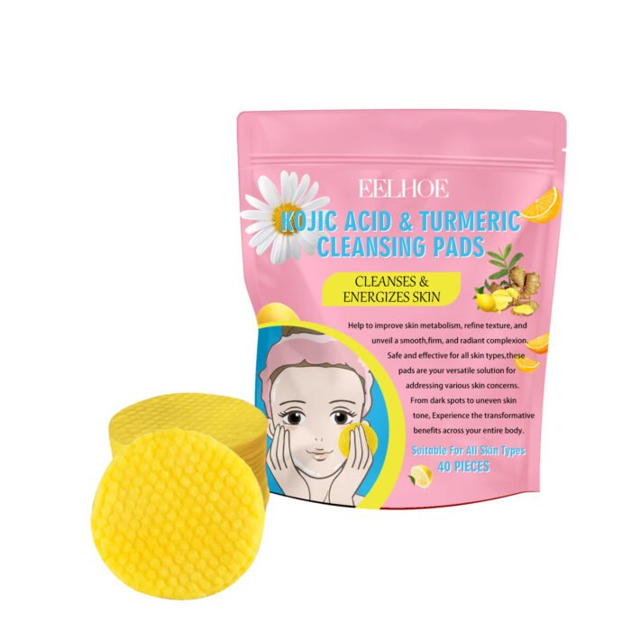 Turmeric Acid Cleansing Pad Gentle Cleansing Skin Care To Reduce Acne Face Brightening Delicate Pores - Image 2