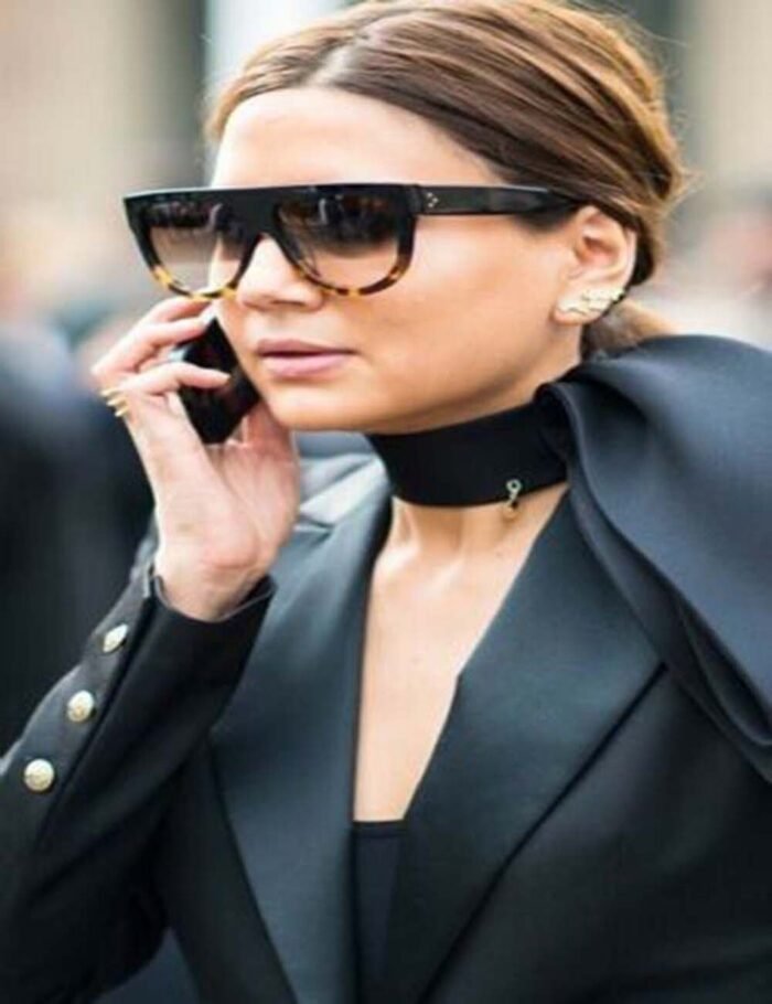 Women Sunglasses Oversized Square Goggles Shades Sun Glasses Outdoor Vintage - Image 7