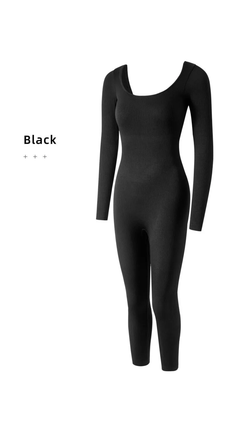 Long Sleeve Body Shaper Jumpsuit