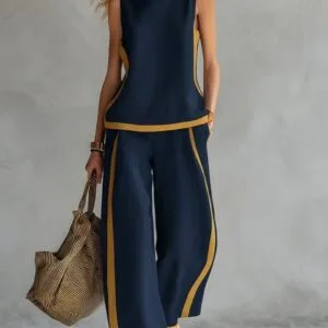 A8F7E9D1-38E5-45A0-84Df-5D591E6C2A3A.jpg Women'S Sleeveless Vest And Wide Leg Pants Set