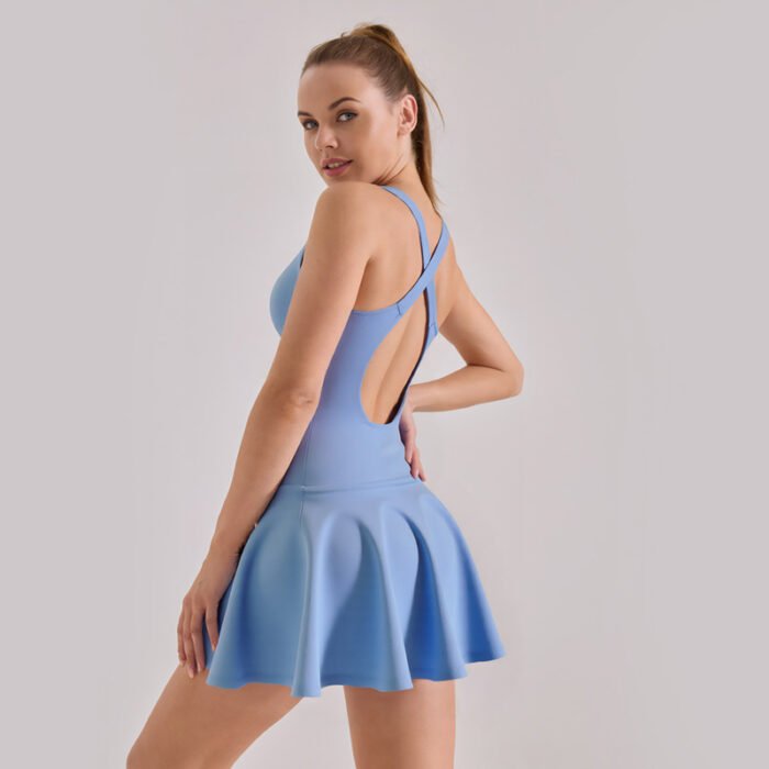 High-stretch Dresses, New Summer Nude Anti-walking Sports Dresses - Image 7