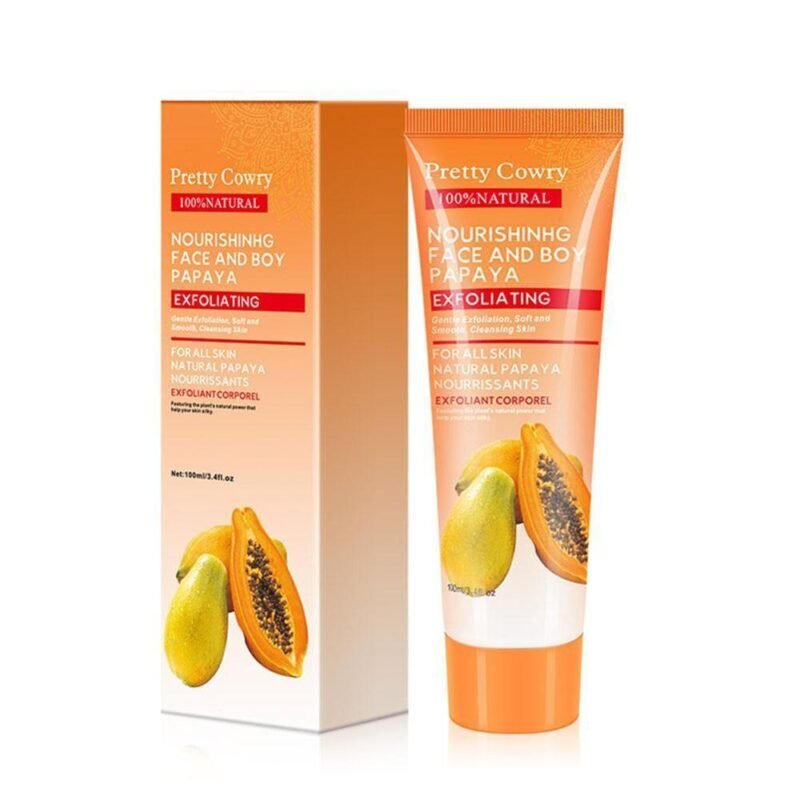 Cucumber Coconut Papaya Facial Exfoliating Gel Cream 100Ml Body Cleansing