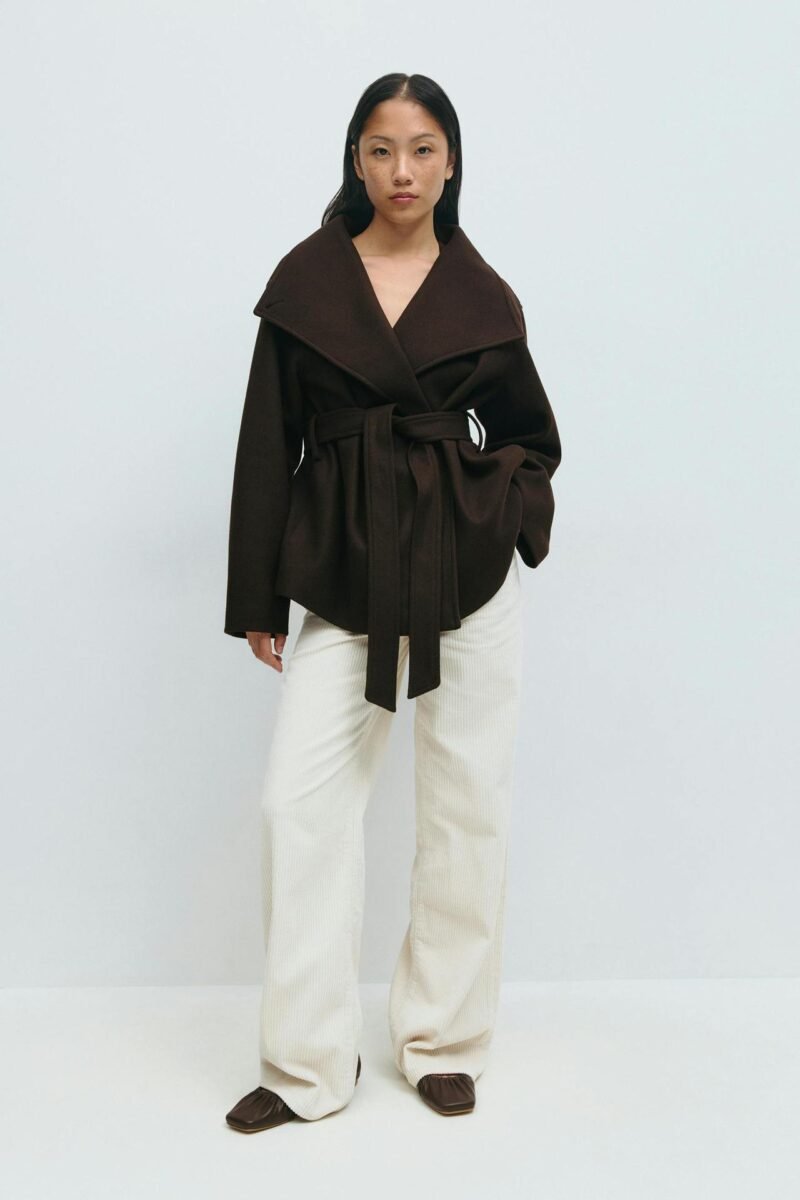 Autumn And Winter High-Grade Mid-Length Thick Woolen Coat