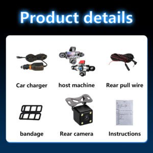Adc8397A-A15C-4E95-Bc39-31F968623576.Jpg Five Camera Driving Recorder, 1080P High-Definition Night Vision, Mobile App For Viewing Videos