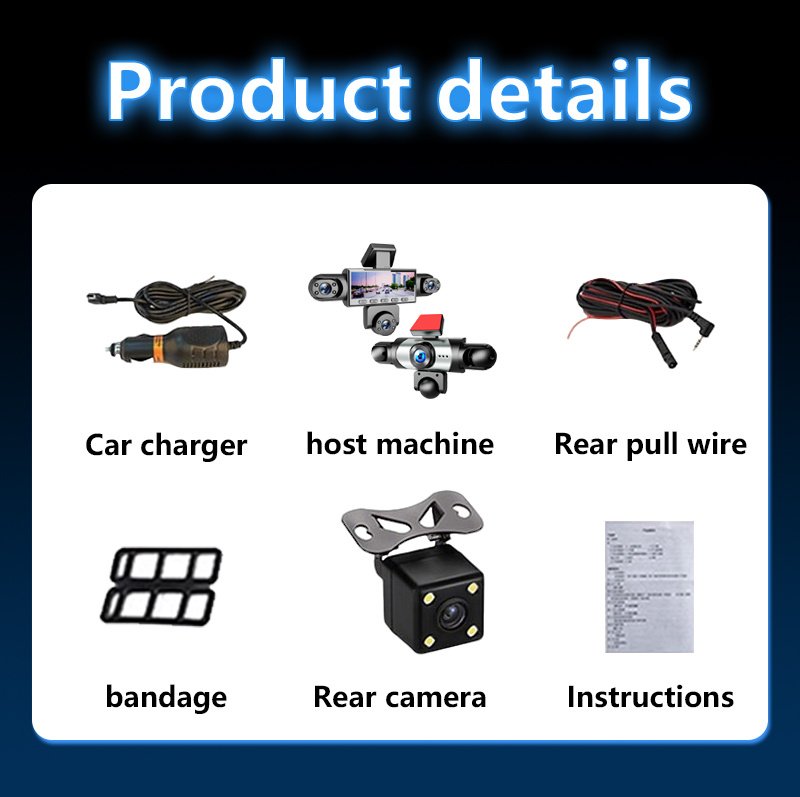 Adc8397A-A15C-4E95-Bc39-31F968623576.Jpg Five Camera Driving Recorder, 1080P High-Definition Night Vision, Mobile App For Viewing Videos