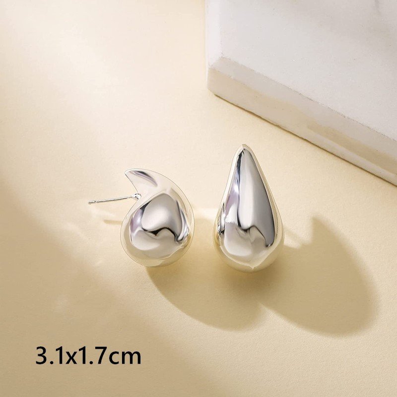 Women'S Fashion Stainless Steel Hollow Drop Earrings