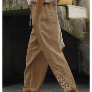 Women'S Casual Pants Baggy Straight Trousers