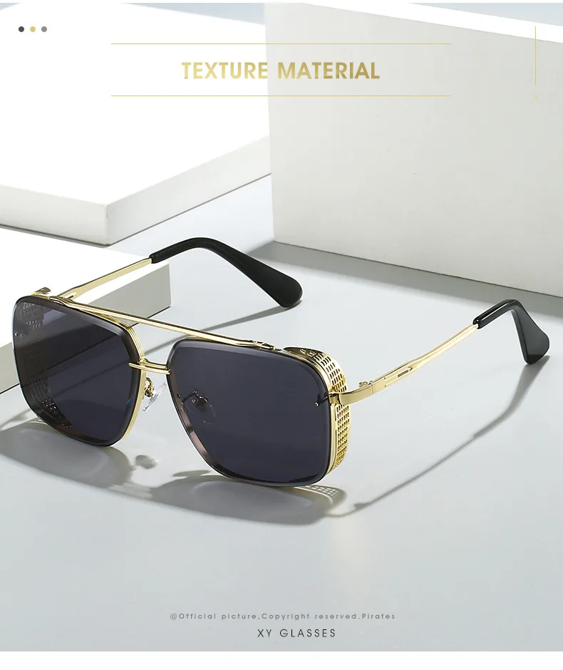 Gradient Retro Sunglasses – Stylish Premium Wire-Frame Edge Style