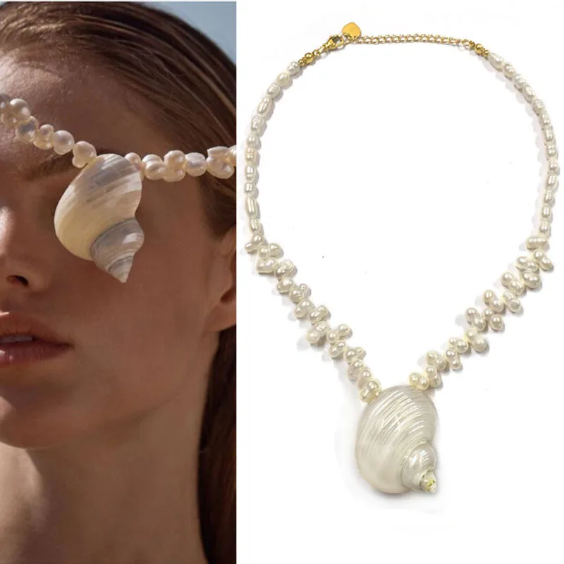 Bb17D206-D191-4176-9D47-Ed90A6B6Fc75.Jpg Baroque Pearl Conch Necklace