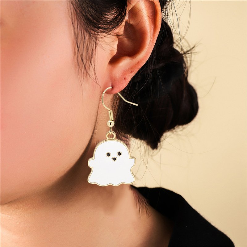 Be7Bef2D-E75B-404C-8Def-A7E2E978094D.jpg Halloween Earrings Cute Pumpkin Spooky Oil Drip Alloy Earrings Jewelry