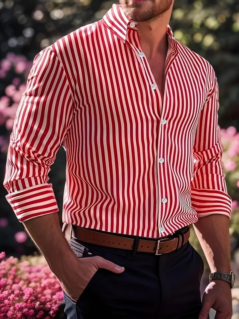 C1159860-38Ba-442C-8046-8134E58268De.jpg Men'S Striped Long Sleeve Shirt – Stylish Everyday Essential