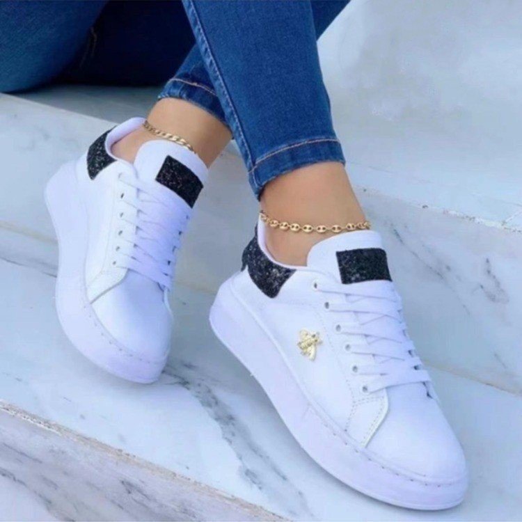 C348D0A5-3C82-4C99-B58B-9F49Fe47C859.Jpg Platform Sneakers Lace-Up White Low-Top Casual Shoes