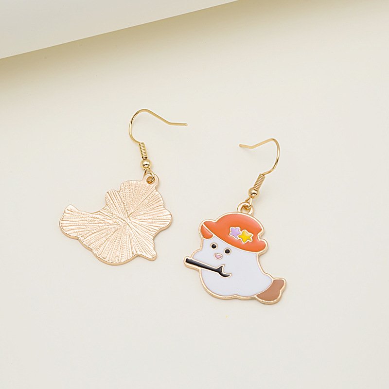 C59A3E6A-D511-469A-8030-D7E43812A435.Jpg Halloween Earrings Cute Pumpkin Spooky Oil Drip Alloy Earrings Jewelry