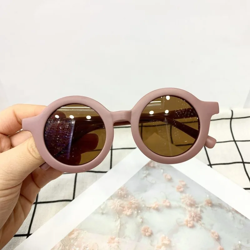 Children Frosted Sunglasses ‒ Premium Trendy Round Kids Shades