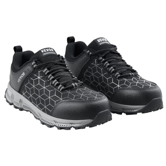 Steel Toe Shoes For Men US Size 11 Wide Athletic Work Shoe Sneakers Black - Image 2
