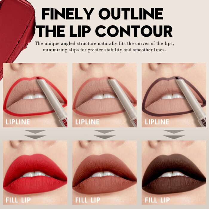 Waterproof And Durable Colored Velvet Matte Lip Liner - Image 9