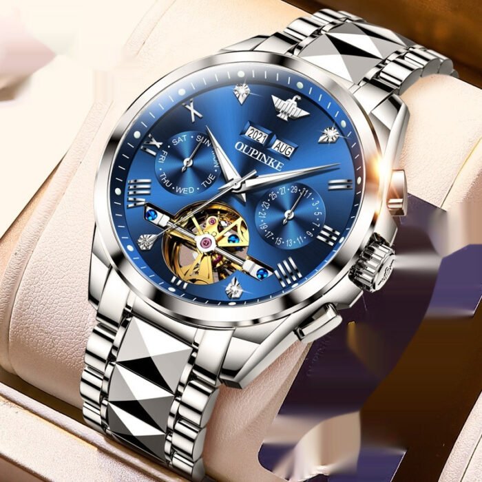 Hollow Automatic Mechanical Tide Waterproof Men's Watch - Image 10