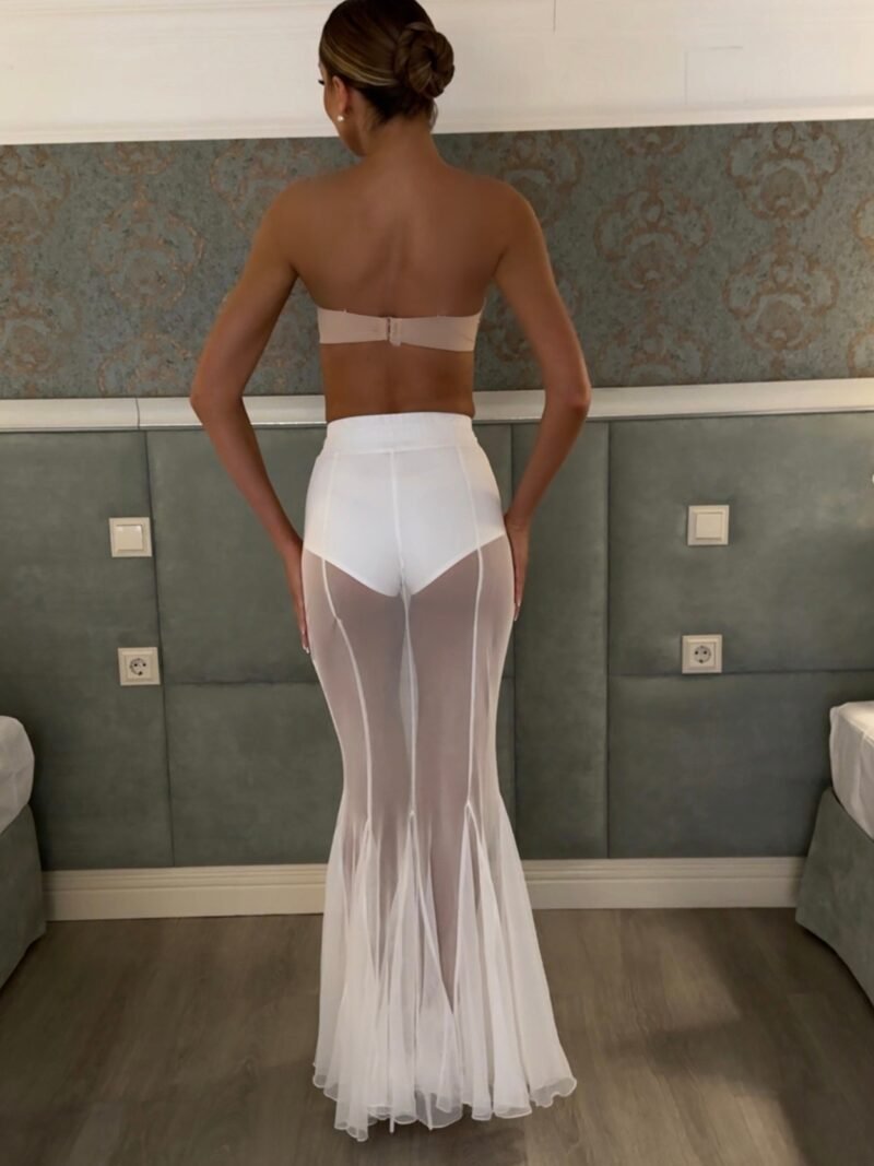 Mesh See-Through Skirt